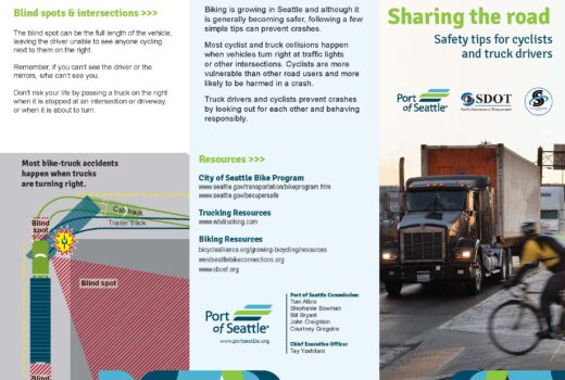 Port of Seattle Bike & Truck Safety Brochure