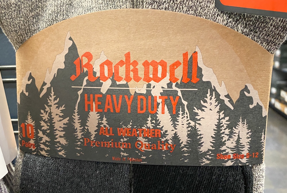 Rockwell Socks Packaging