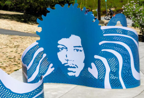 Jimi Hendrix Scupture