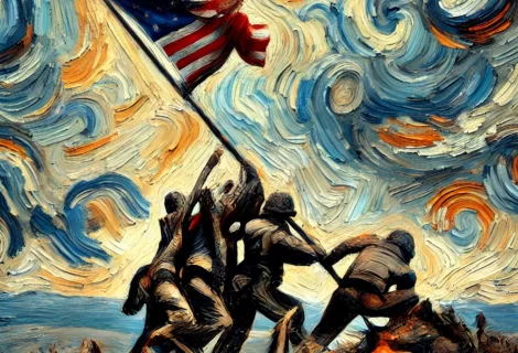 Suribachi Van Gogh, AI Interpretation