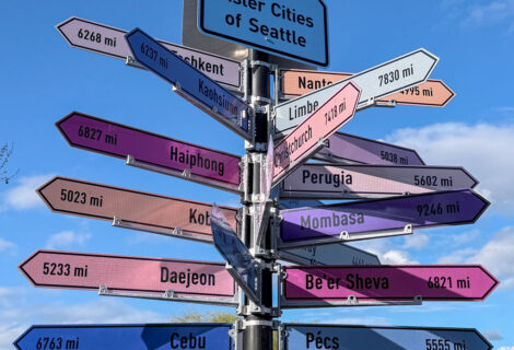 Detail of South Lake Union Sister Cities