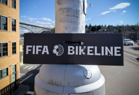 FIFA Bike Loop Sign