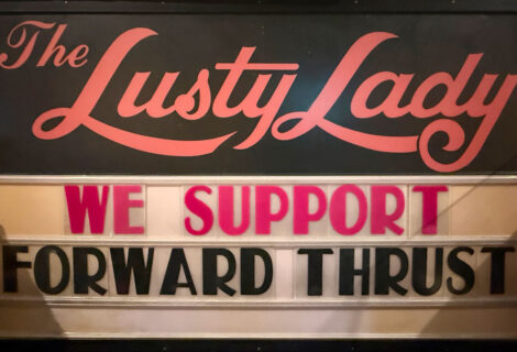 Lusty Lady Sign